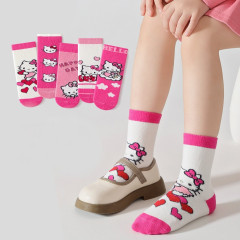 Snugs Dětské ponožky Hello Kitty PINK 2-5 let 5 párů