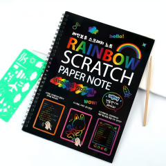 Kolorits Vyškrabávací blok Scratch art 10 listů C5