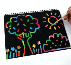Kolorits Vyškrabávací blok Scratch art 10 listů C5