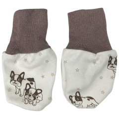 Kaarsgaren Kojenecké rukavičky bavlněné 3–6 měsíců buldoček