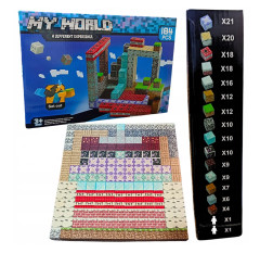 Toybit Minecraft Magnetická stavebnice XL Diamond TNT Redstone 184ks