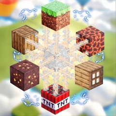 Toybit Minecraft Magnetická stavebnice XL Diamond TNT Redstone 184ks