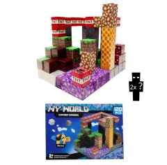 Toybit Magnetická stavebnice Minecraft TNT Amethyst Lava building expresion 120ks
