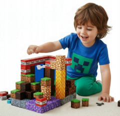 Toybit Magnetická stavebnice Minecraft TNT Amethyst Lava building expresion 120ks
