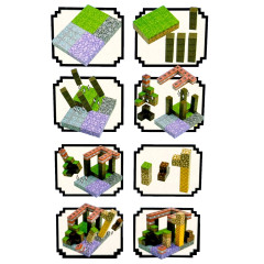 Toybit Magnetická stavebnice Minecraft TNT Amethyst Lava building expresion 120ks