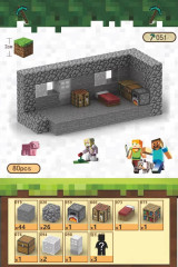 Toybit Magnetická stavebnice Minecraft Craftovací místnost 83ks