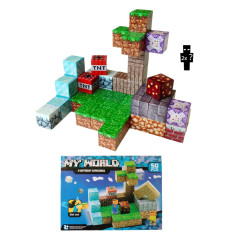Toybit Magnetická stavebnice Minecraft Diamond world 50ks