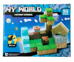 Toybit Magnetická stavebnice Minecraft Diamond world 50ks