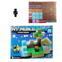 Toybit Magnetická stavebnice Minecraft Diamond world 50ks