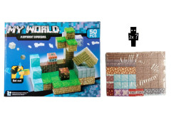 Toybit Magnetická stavebnice Minecraft Diamond world 50ks