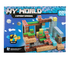 Toybit Velká magnetická stavebnice Minecraft Iron Diamond Gold TNT 220ks