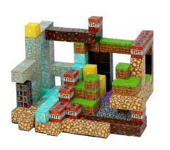 Toybit Velká magnetická stavebnice Minecraft Iron Diamond Gold TNT 220ks