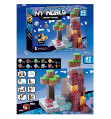 Toybit Magnetická stavebnice Minecraft Diamond Lava TNT 87ks