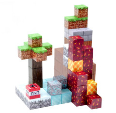 Toybit Magnetická stavebnice Minecraft Diamond Lava TNT 87ks