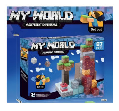 Toybit Magnetická stavebnice Minecraft Diamond Lava TNT 87ks