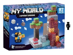 Toybit Magnetická stavebnice Minecraft Diamond Lava TNT 87ks