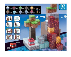 Toybit Magnetická stavebnice Minecraft Diamond Lava TNT 87ks