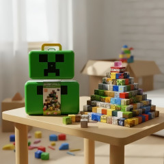 Toybit Magnetická stavebnice Minecraft Creeper box 98ks