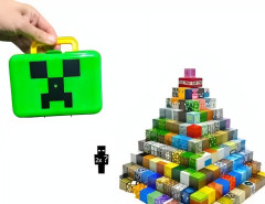 Toybit Magnetická stavebnice Minecraft Creeper box 98ks