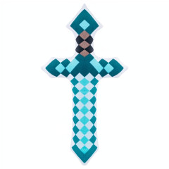 Toybit Plyšový polštář Minecraft diamantový meč 60cm