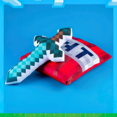 Toybit Plyšový polštář Minecraft diamantový meč 60cm