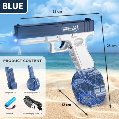 Toybit Automatická vodní pistole Glock se zásobníky modrá