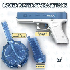 Toybit Automatická vodní pistole Glock se zásobníky modrá