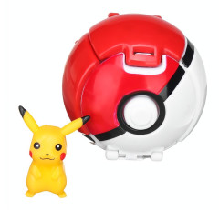 Toybit Hrací set Pokémon Pokéball s figurkou Pikachu 2v1