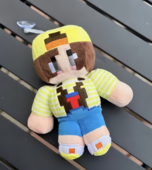 Toybit Plyšová hračka Minecraft Steve skin ocelot 19cm