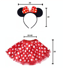 Toybit Dětský kostýmek Myška Minnie s motýlkem 3v1