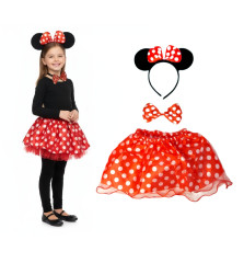 Toybit Dětský kostýmek Myška Minnie s motýlkem 3v1