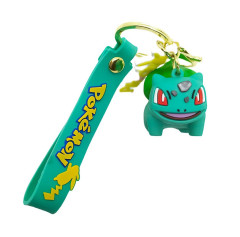Bagito Dětská klíčenka Pokémon Bulbasaur s poutkem a karabinou
