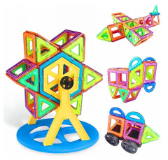 Toybit Magnetická 3D stavebnice Circle s kolotočem 74ks