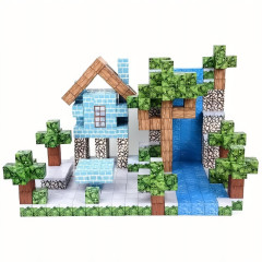 Toybit Magnetická stavebnice Minecraft Waterfall nature 100ks