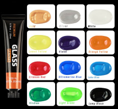 Toybit Velká sada barev na sklo Pigment 12ks