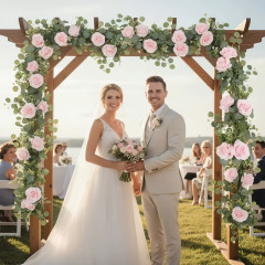 Toybit Svatební dekorace Květinový běhoun Rose beauty 2ks