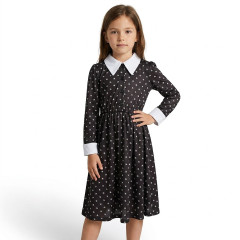 FunCo Dětský kostým Wednesday Elegant 122-134 L