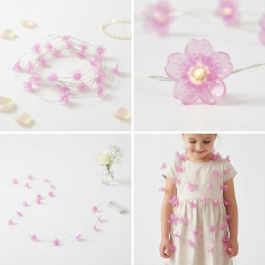 Toybit Svatební dekorace Světelný řetěz Purple beauty 180cm