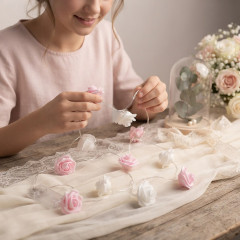 Toybit Svatební dekorace Světelný řetěz Soft roses 150cm