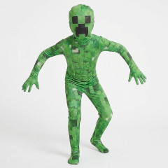 FunCo Dětský kostým Minecraft Creeper Premium s maskou 122-134 L