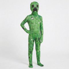 FunCo Dětský kostým Minecraft Creeper Premium s maskou 122-134 L