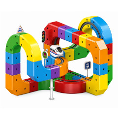 Toybit Stavebnice vláček 3D antigravitační 81ks