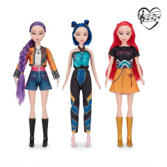 Toybit Sada figurek Demon Hunters K-pop Zpívající 3ks 30 cm