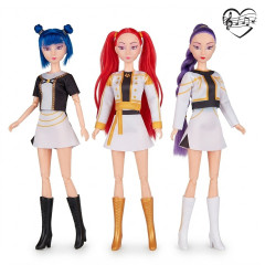Toybit Sada figurek Demon Hunters K-pop Zpívající Glamour 3ks 30 cm