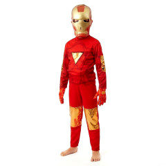 bHome Dětský kostým Iron man s maskou a rukavicemi 122-134 L