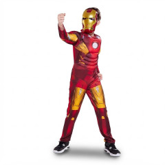 bHome Dětský kostým Svalnatý Iron man s maskou 122-134 L