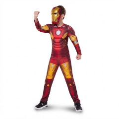 bHome Dětský kostým Svalnatý Iron man s maskou 122-134 L